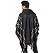 Gamboa Alpaca Poncho - Hooded, Charcoal, OS