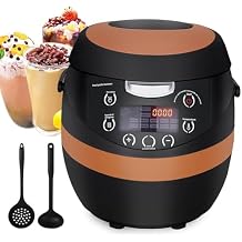1350W Tapioca Pearl Cooker, 8L Commercial Automatic Pearl Pot, Boiling Pearls Cooker with Touchscreen, Pearl Cooking Pot for Bubble Tea