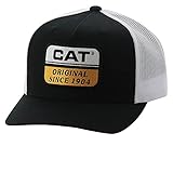 Caterpillar - Gorra de hombre de malla - Negro-blanco - Talla única