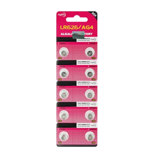 LR626 AG4 SR626SW 376 377 Lot de 10 Piles pour Montre 1,5 V