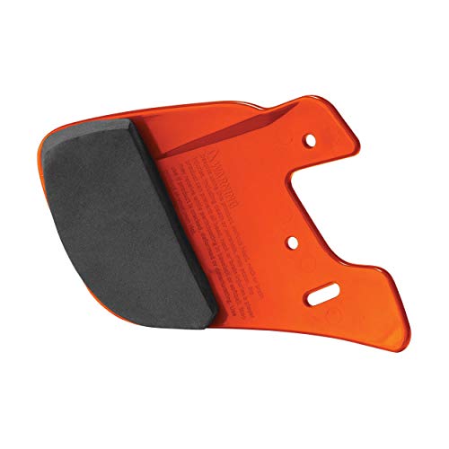 Easton Baseball Batting Helmet Extended Jaw Guard Right Handed Batting Helmet, Orange, Senior #TOP3