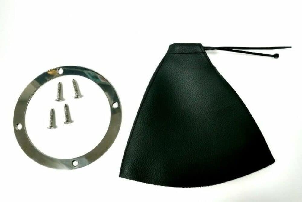 Pirate Mfg Classic Hot Rod Round Floor Mount Shifter Boot w/ 5" Ring - Rat Rod Street Rod