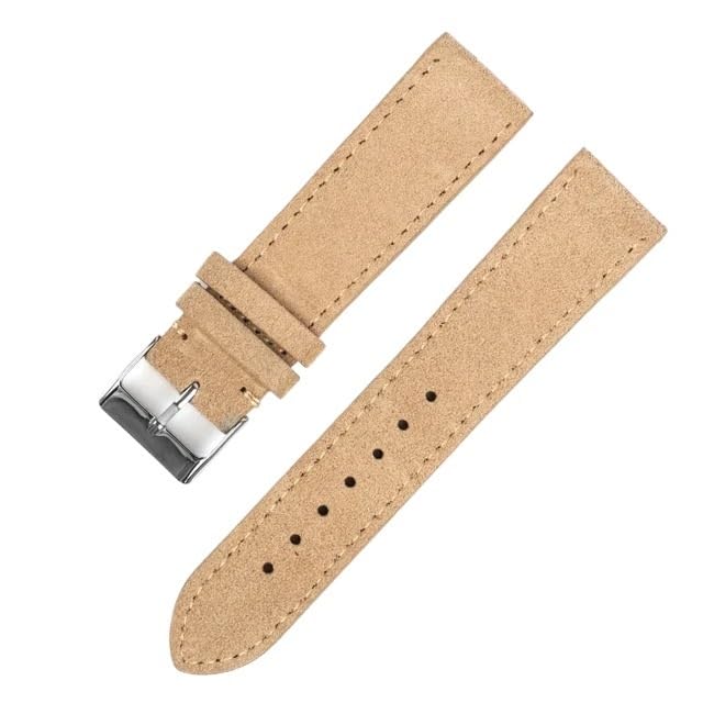 Sangle de montre en cuir anti-irritation avec boucle robuste