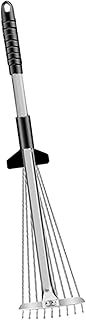 Fonowx Garden Leaf Rake Telescopic Rake Collapsible Expandable Retractable Handle Rake Multifunctional Tool for Lawn Maint...