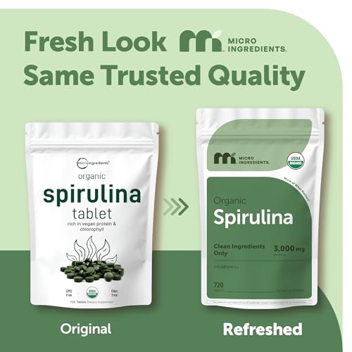 Micro Ingredients Organic Spirulina Tablets