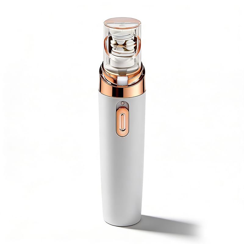 Epilateur Electrique Femme, Epilateur Electrique Portable avec Lumière LED Intégrée et Câble USB, Épilation Indolore et Très Efficace, pour l'épilation...