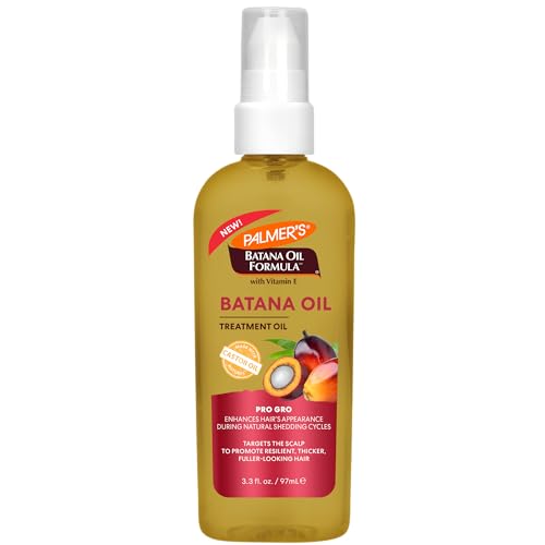 Palmer's Batana Oil Formula Pro Gro Scalp & Hair Oil with Vitamin E (3.3 Fl Oz), Lightweight Nourishing Scalp Treatment, Helps Strengthen Roots & Promote Hair Growth for Fuller, Shinier Strands