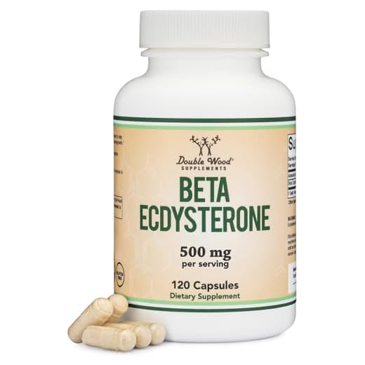 Beta Ecdysterone Supplement - 500mg Per Serving (120 Capsules, 60 Servings) Powerful Plant Anabolic to Support Men's Health (Manufactured and Tested in The USA) by Double Wood