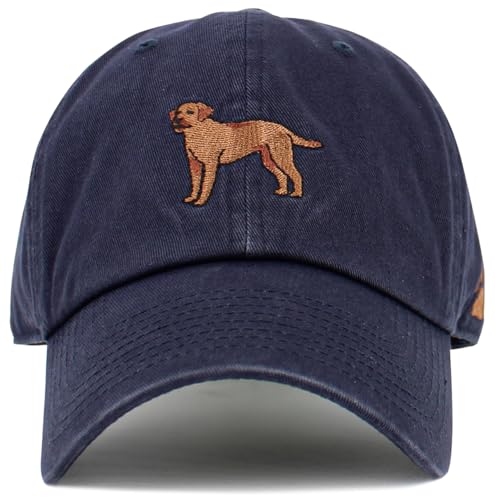 Image of KBETHOS Dog Cat Mom Dad Theme Womens Baseball Cap Distressed Vintage Unconstructed Embroidered Patch Hat