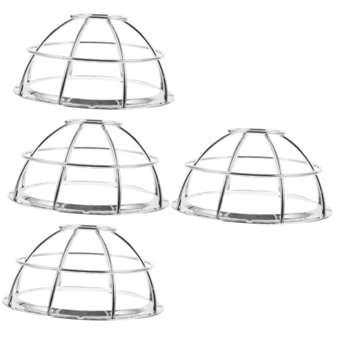 DECOMELODY 4 Pezzi Protezione Sprinkler Antincendio in Acciaio Inossidabile Gabbia Robusta Anturto Facile da Installare per Preservare Testa Irrigatore Compatibile con Sistema Antincendio