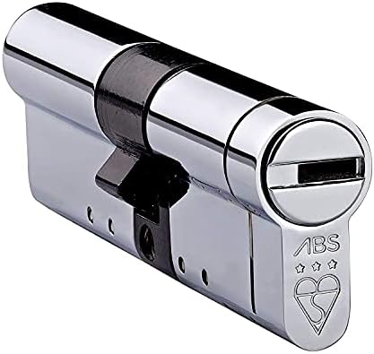 Avocet ABS High Security Euro Cylinder - Anti Snap Lock - TS007 3 Star (35(INT) x35(EXT), Chrome)