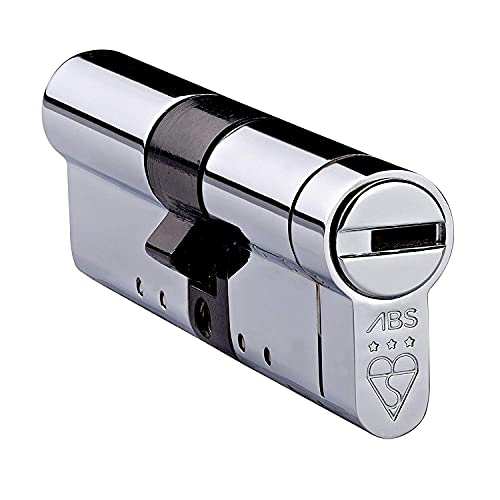 Avocet ABS High Security Euro Cylinder - Anti Snap Lock - TS007 3 Star (35(INT) x35(EXT), Chrome)