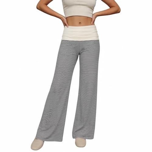 Pantalon de yoga pour femme avec taille élastique et jambe droite