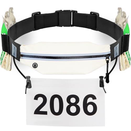 RJ-Sport Triathlon Belt with Pouch - Race Number Bib Holder