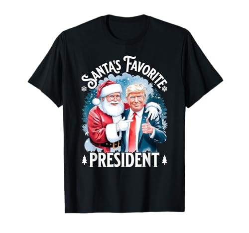 Santas Favorite President Donald Pro Trump 2024 Christmas Camiseta