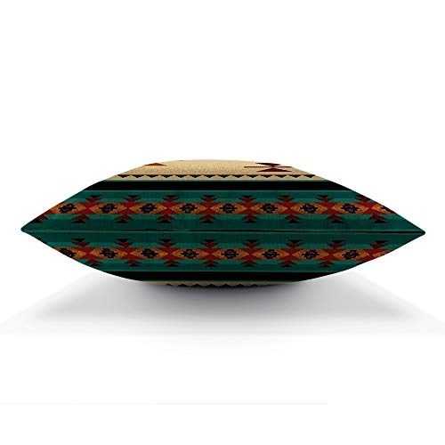 Aoyego Tribal Pattern Throw Pillow Cover Southwest Ethnic Culture Geometric Collage Triangle Pillow Case 18X18 Inch Decorative Men Women Boy Girl Room Cushion Cover For Home Couch Bed #TOP4