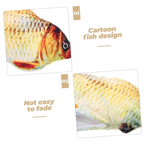 BUGUUYO 1Pc Simulação De Pelúcia Peixe Brinquedo De Peixe Artificial Brinquedo De Pelúcia Boneca De