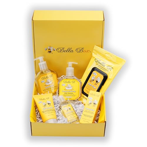 Image of BELLA B Baby Starter Set - Baby Shower Gifts - Gift Baskets Baby Grooming Kit - Baby Gift Basket - Baby Bath Kit - Baby Bath Soap - Baby Wash And Shampoo - Baby Soap Gift Sets