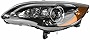 Headlight Headlamp Black Bezel Driver Side Left LH for 11-14 Chrysler 200