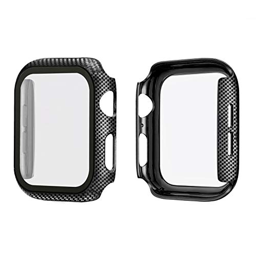 Tempered Glass Screen Protector Compatible with Apple Watch SE/Series 6/5 / 4 44mm Cases, HD Hard PC Protective Cover Case Compatible with iWatch Series SE / 6/5 / 4, White Glass Tempered Glass Screen Protector Compatible with Apple Watch SE/Series 6/5 / 4 44mm Cases, HD Hard PC Protective Cover Case Compatible with iWatch Series SE / 6/5 / 4, White Glass