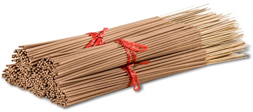 5 Bundles Unscented 500 Wood Pulp Incense Sticks Premium Natural Uncolored (Punk Sticks) 5 Pack. Add Any Aroma Depot Fragrance Oils To Make Your Own Scented Sticks, 11'' #TOP12