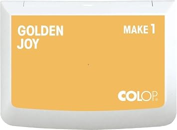 COLOP Make 1 Ink Stamp Pad, Non-Toxic, 3.5 x 1.94, Golden Joy