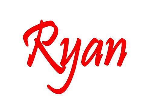 Calligraphy Name in Beautiful Script Decal Sticker for Laptop School Car Phone Stainless Tumbler or Cup