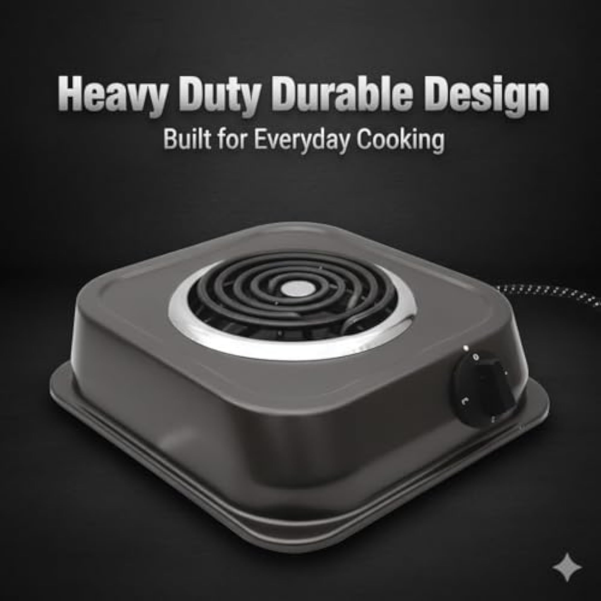 2000W Electric Coil Stove Portable Single Burner