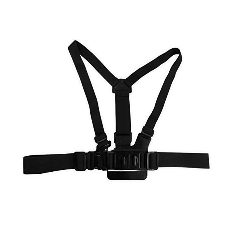 Chest Mount Compatible With GoPro Hero 13/12/11/10/9/8/7/6/5/4/3 AKASO DJI Osmo Insta360 Action Camera Chest Mount Adjustable Breathable Comfortable Strap for Outdoor Activities Skiing Hiking