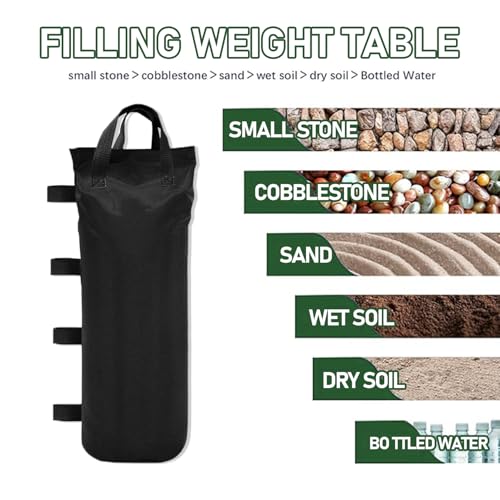 Sandsack Ysooua Gewichte für Pavillon – 8 Stück 51×21 cm