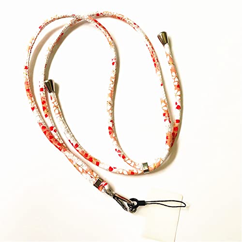 Lanyard Home Cordón para mujer para iPhone Samsung Galaxy, correa de cuello ajustable popular duradera, ideal para teléfono redondo compatible con todos los teléfonos inteligentes. (rojo/blanco) Cover