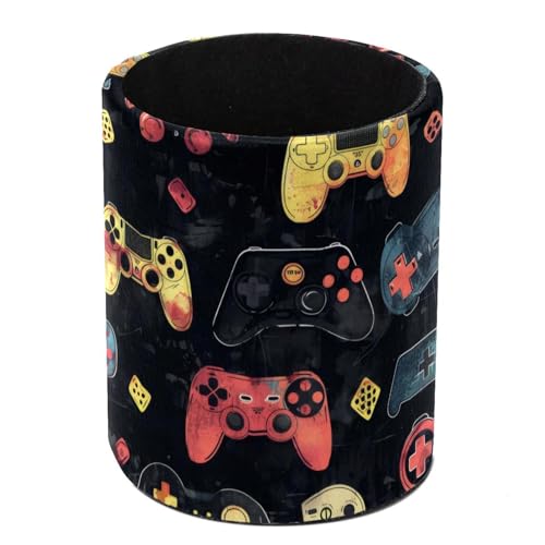Portalápices para escritorio, soporte para lápices, brochas de maquillaje, almacenamiento de suministros de escritorio, organizador para oficina en casa, joysticks de videojuegos