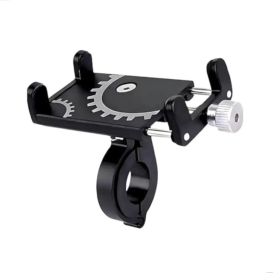 Suporte Para Celular GPS Moto Bike E Bicicleta 360 Graus Em Aluminio Articulado Guidão Universal