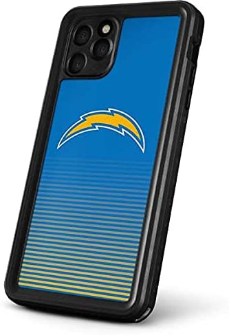 Skinit Waterproof Phone Case Compatible with iPhone 11 Pro Max - Officially Licensed NFL Los Angeles Chargers Breakaway Design Blue