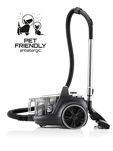 ETA Beutelloser Staubsauger Grande Animal I 850W I 2X HEPA-Filter I 3.2l Volumen I Einzigartiger DermoPet-Aufsatz für Tierfelle und Tierhaare I Bodenstaubsauger