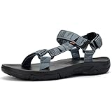 YOCCI Men's Sport Hiking Sandals with Arch Support Lightweight EVA Midsole Outdoor Beach Water Sandal