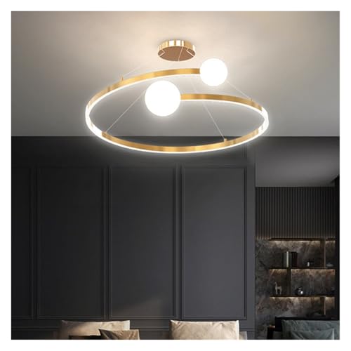 LED Anneau Lustre Nordique MOCHAMIK pour Salon et Chambre