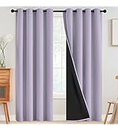 SimpleHome 100% Blackout Curtains for Bedroom,Thermal Insulated Grommet Window Drapes Room Darken...