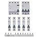 Produktbild Siemens Set 1x FI-Schutzschalter 5SV3344-6 + 1x Sicherungsautomat LS-Schalter 5SL6316-6 + 5x Sicherungsautomat LS-Schalter 5SL6116-6 + 1x Sammelschiene 5ST3624