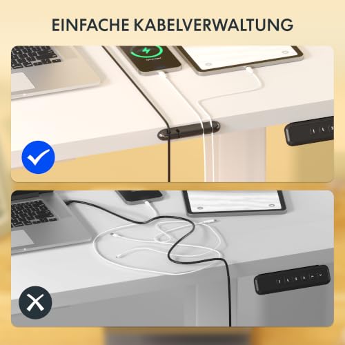 FLEXISPOT Höhenverstellbarer Schreibtisch Basic 120x60cm – Ansicht 5