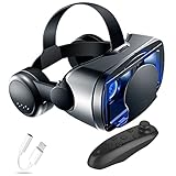 Occhiali VR, Visore Realtà Virtuale, Cuffie 3D VR Compatibile con Tutti Gli, Lente Regolabile per Film e Giochi 3D, per iPhone 13 Pro Max/13 Pro/13/12/11, per Samsung Galaxy S21, Huawei, Xiaomi