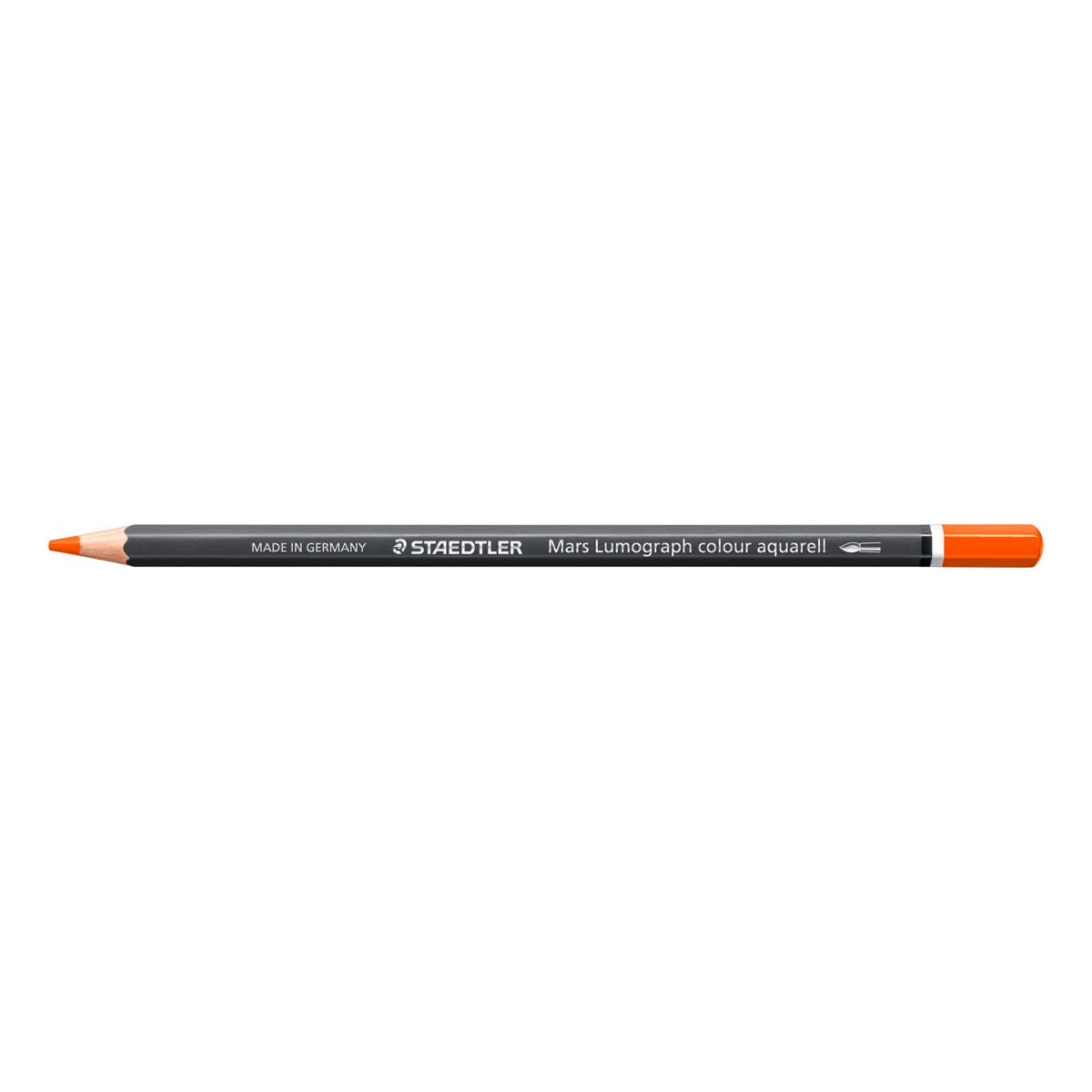 STAEDTLER Watercolour Pencil - Orange - Mars Lumograph Colour Aquarell - Pack of 6, 104-4