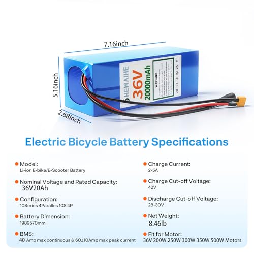 Batería de Litio 36V 20Ah con BMS 40A Universal miniatura 2