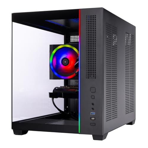 Image of Skytech Gaming Chronos Mini Gaming PC, AMD Ryzen 5 5500 3.6GHz, NVIDIA RTX 5060 Ti 8GB VRAM, 1TB NVMe SSD, 16GB DDR4 RAM 3200, 650W Gold PSU, Wi-Fi 5, Windows 11, Desktop