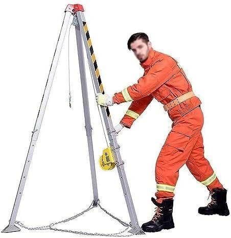 Aluminum Confined Space Tripod Kit Adjustable Legs Rescue System HeavyDuty Support Industrial Safety Equipment for Work at Heights and Confined Areas