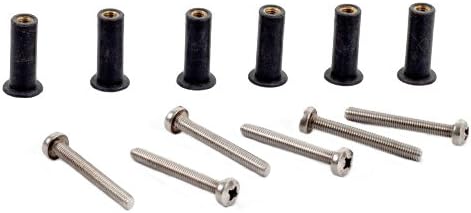 H2o Kayaks M5 Neoprene Well Nut Inc Stainless Steel Pozi Screw Long Type D (Pack of 6)