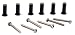 H2o Kayaks H2o M5 Neoprene Well Nut Inc Stainless Steel Pozi Screw Long Type D