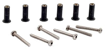 Pack of 6 H2o Kayaks M5 Neoprene Well Nut Inc Marine Grade A4 Stainless Steel Pozi Screw Pack 6 Long Type D