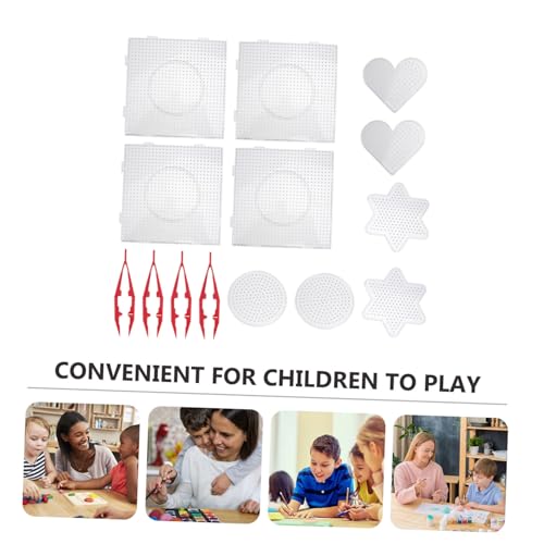 ifundom 28 Peças Caso De Terno Infantil Mini Artesanato De Contas Derretidas Kit De Fusíveis Pixel P