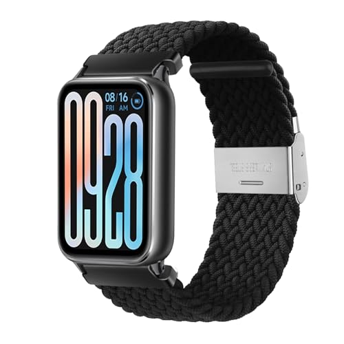 [RoSoki] �o���h Xiaomi Smart Band 9 Pro/8 Pro/Xiaomi Mi Band 9 Pro/8 Pro �Ή� �i�C���� �����p�o���h �u���C�f�b�h �ґg �����x���g �X�|�[�c �X�g���b�v �ւ��X�g���b�v �L�k�� �y�� �_